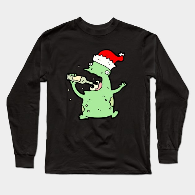 Wine Monster Long Sleeve T-Shirt by 369designs